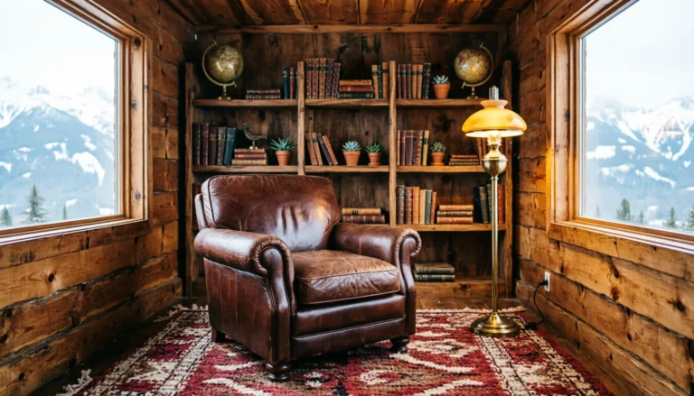 15 Rustic Mountain Home Office Design Ideas