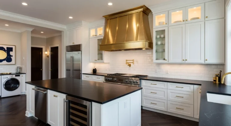 16 Black White and Gold Kitchen Ideas That Shine