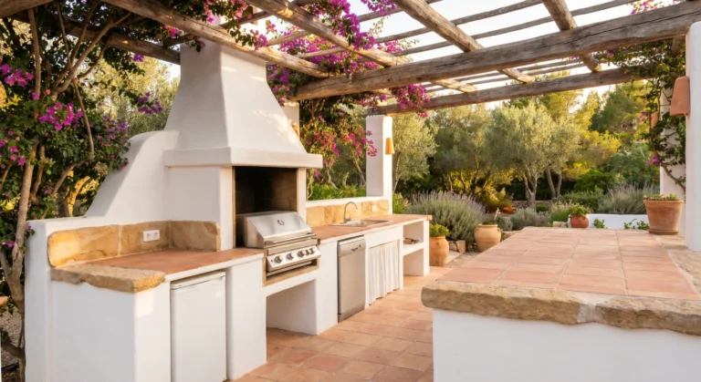 16 Ibiza House Exterior Ideas with Whitewashed Walls & Natural Stone